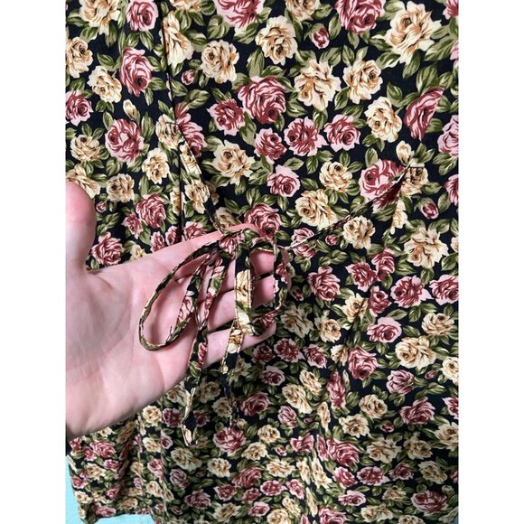 Vintage Adrian Jordan Floral Romper Shorts Short Sleeve - Picture 6 of 8